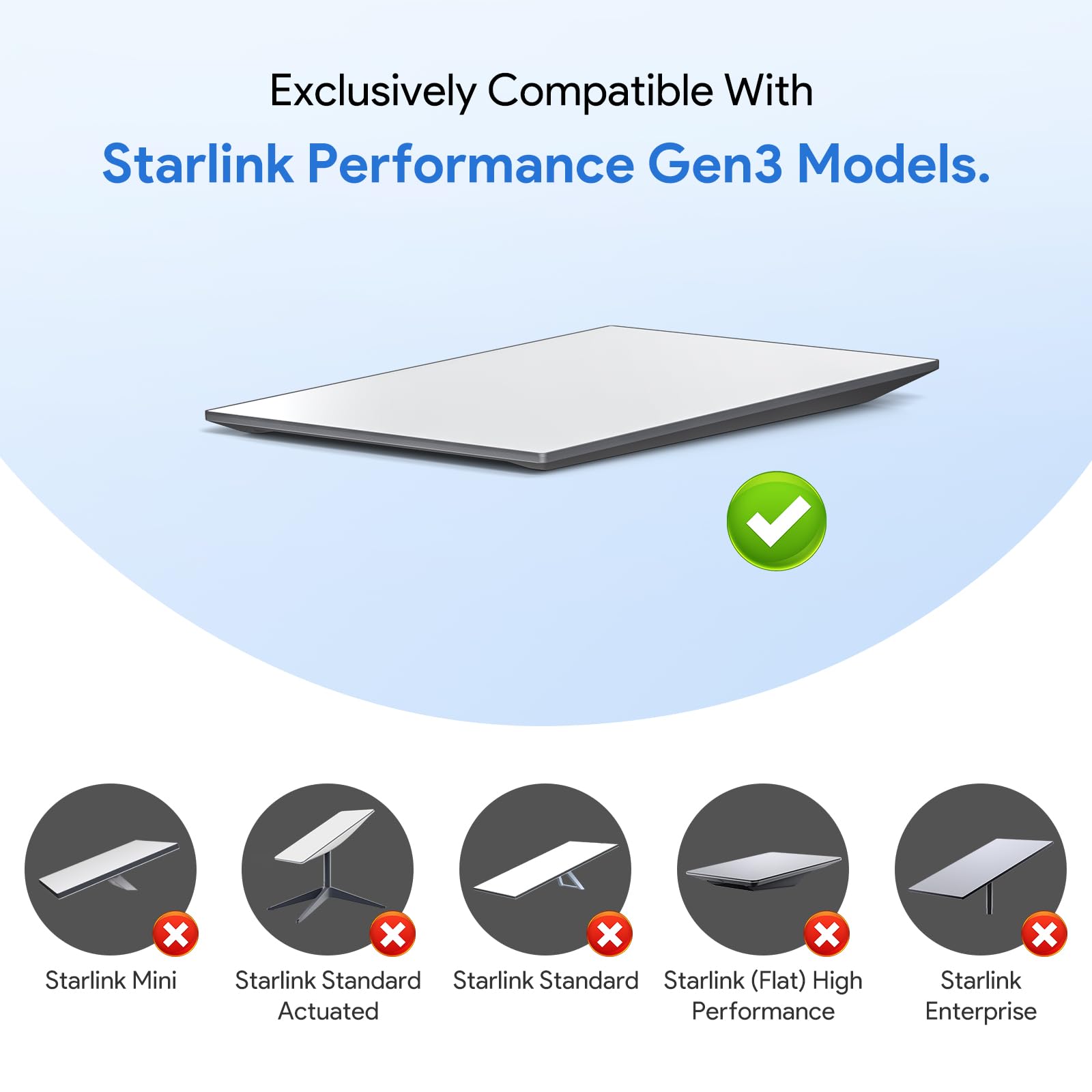 对于Starlink性能适配器第三代，对于Starlink性能第三代电缆延长到RJ45防水联结器