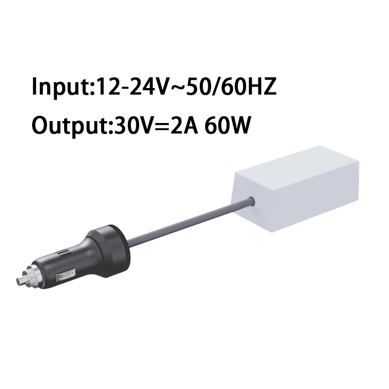 Starlink 迷你汽车充电器 12V/24V 转 30V 2A 60W 直流电源适配器，适用于卡车/房车/船只