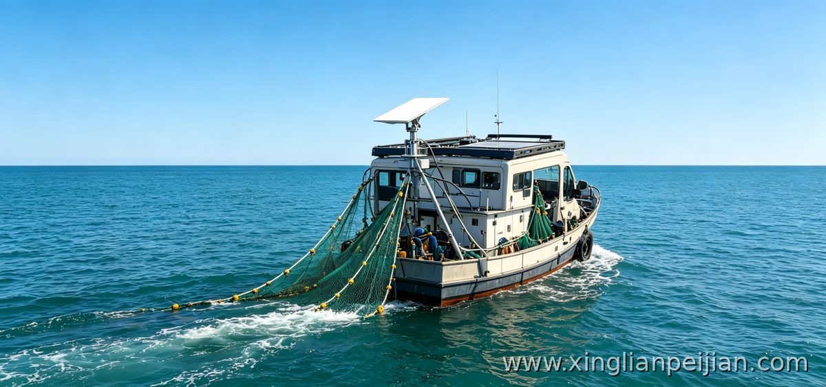 渔船跑远海网络总断,船载星链配件从天线固定到供电怎么配