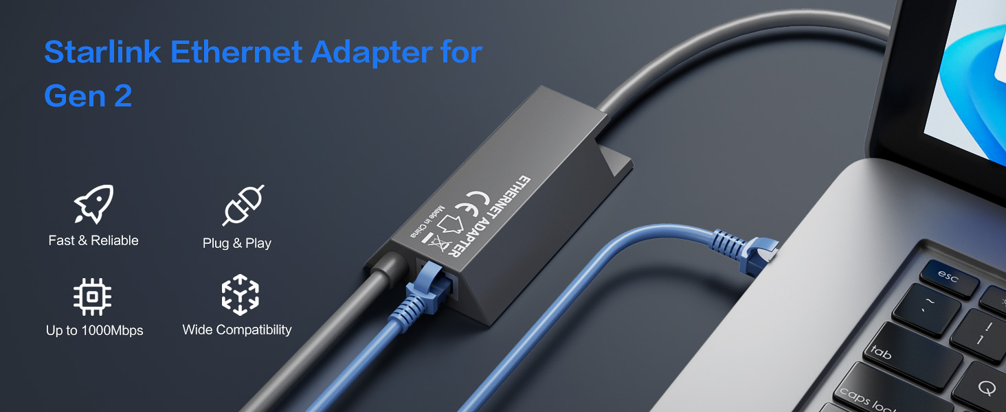 For Starlink Gen 2 Ethernet Adapter, For Starlink Ethernet A
