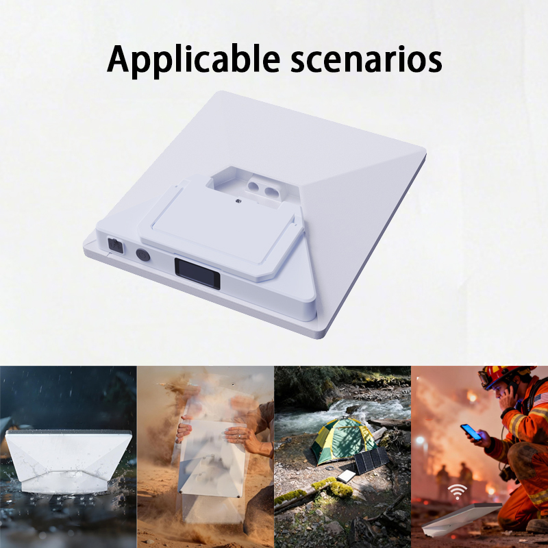 Starlink Mini 便携充电宝 27500mAh/99Wh，配备数字显示屏、快速充电外接电池组和可折叠支架，适合旅行和户外使用