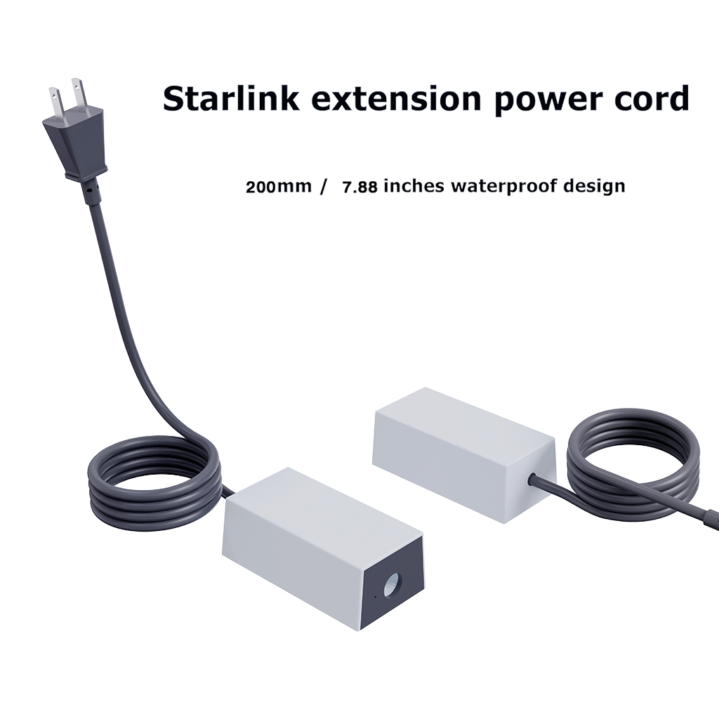 Starlink Mini 60W 电源套件 - 30V/2A 交流/直流适配器，带 12V 车载充电器，防水直流线，适合房车/户外使用