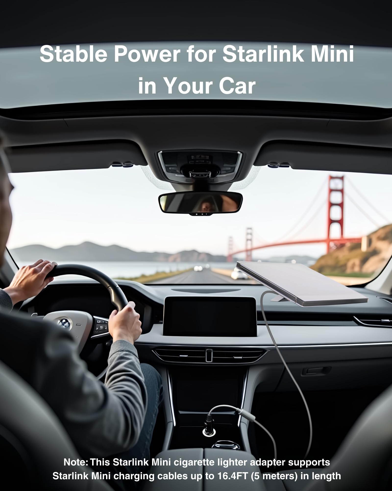 Starlink Mini Car Adapter Detail View