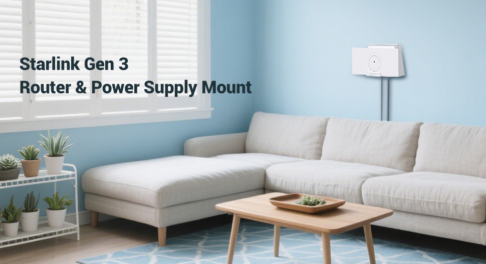 For Starlink Gen 3 Router & Power Supply Mounting Kit