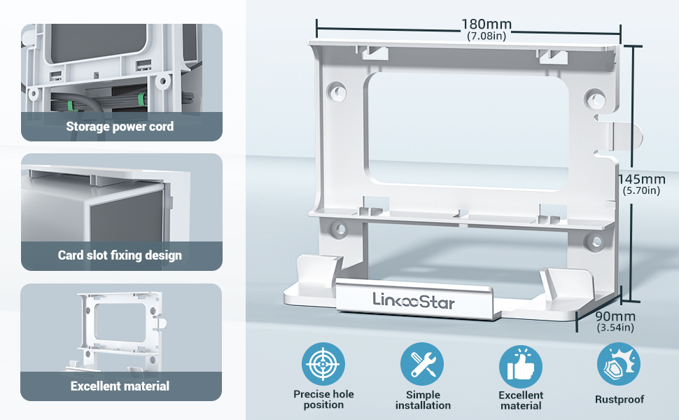 For Starlink Gen 3 Router & Power Supply Mounting Kit