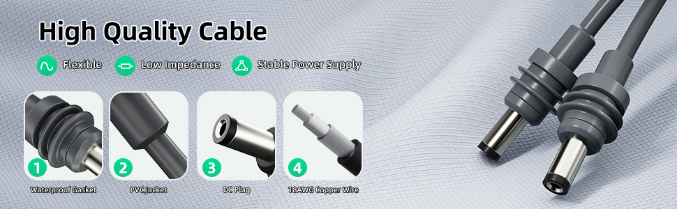 For Starlink Mini Cable - Waterproof DC Power Replacement C