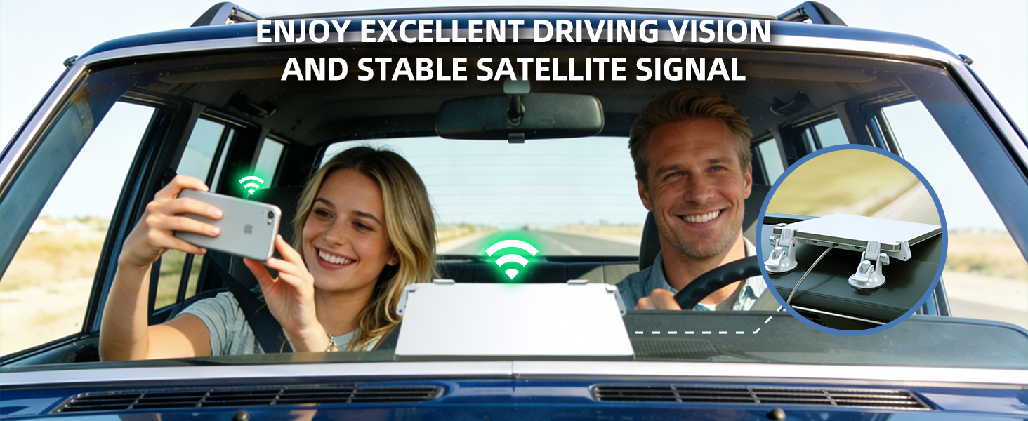 For Starlink Mini Car Mount for Dashboard, Starlink Mini Suc