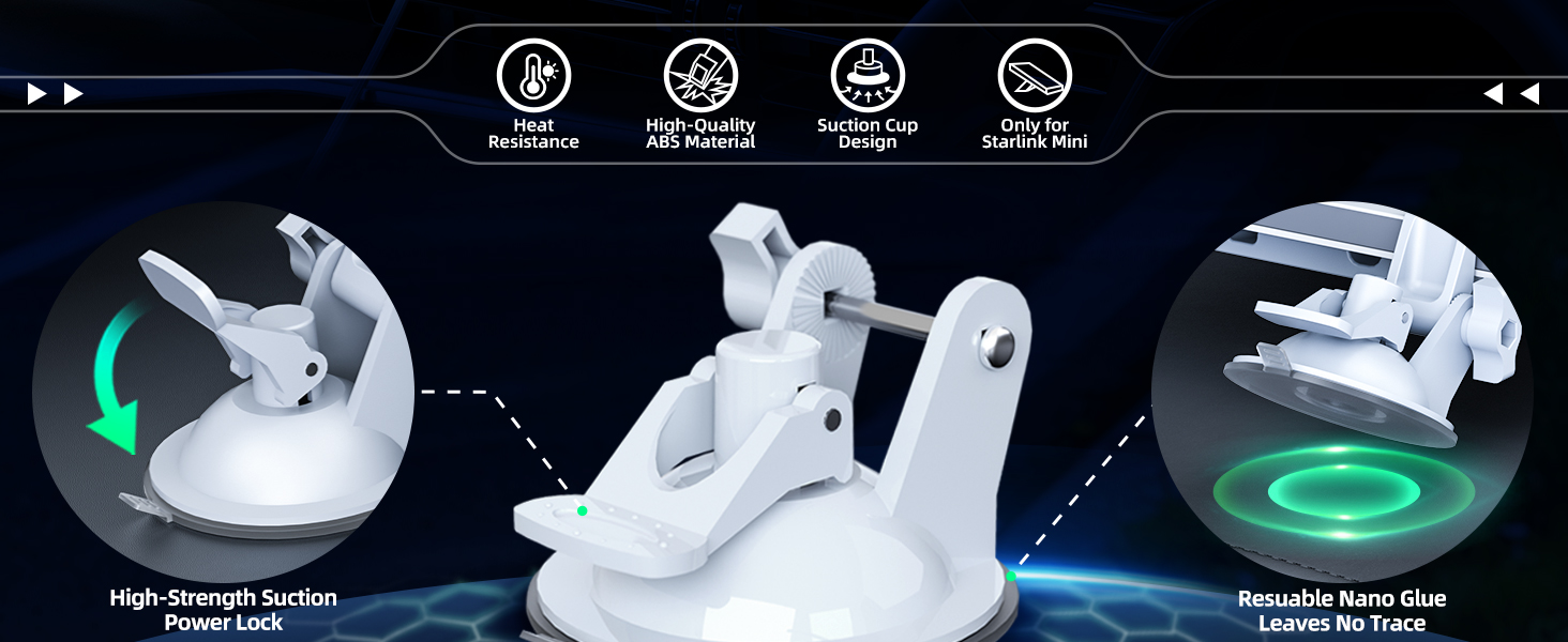 For Starlink Mini Car Mount for Dashboard, Starlink Mini Suc