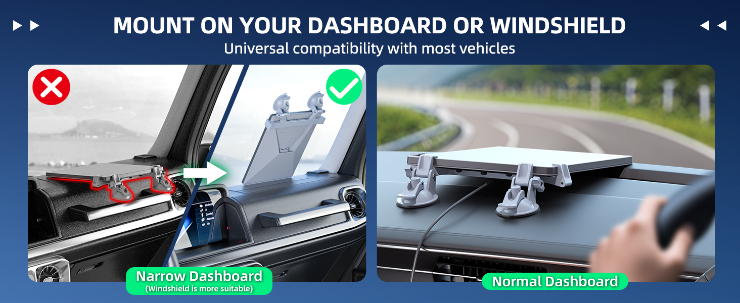 For Starlink Mini Car Mount for Dashboard, Starlink Mini Suc