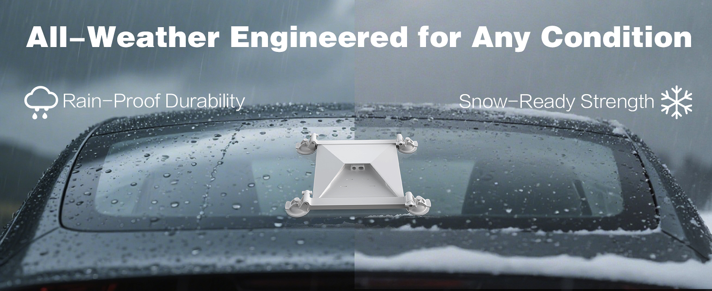 For Starlink Mini Mount, Car Roof Mount with 4 Strong Suctio