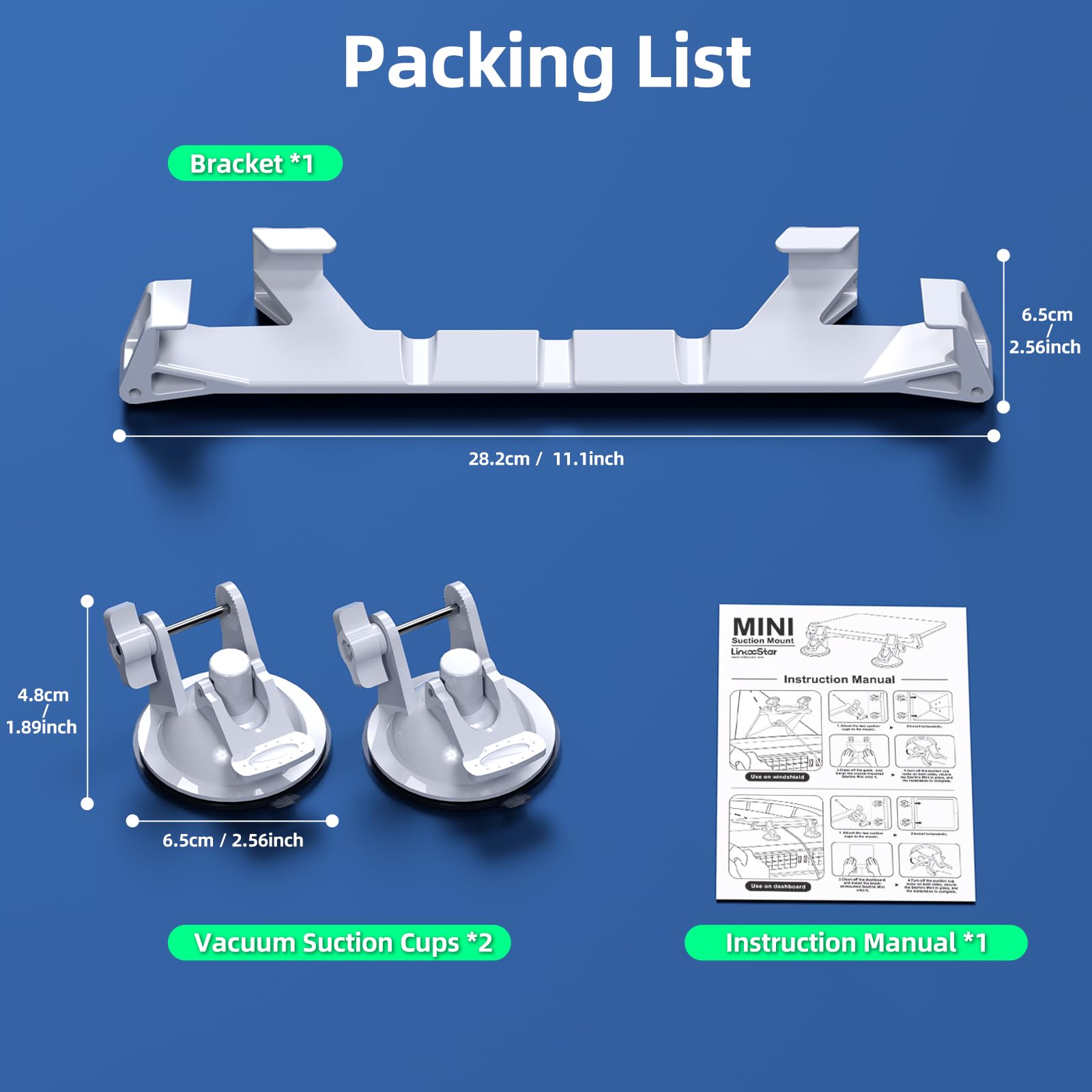 For Starlink Mini Car Mount for Dashboard, Starlink Mini Suc