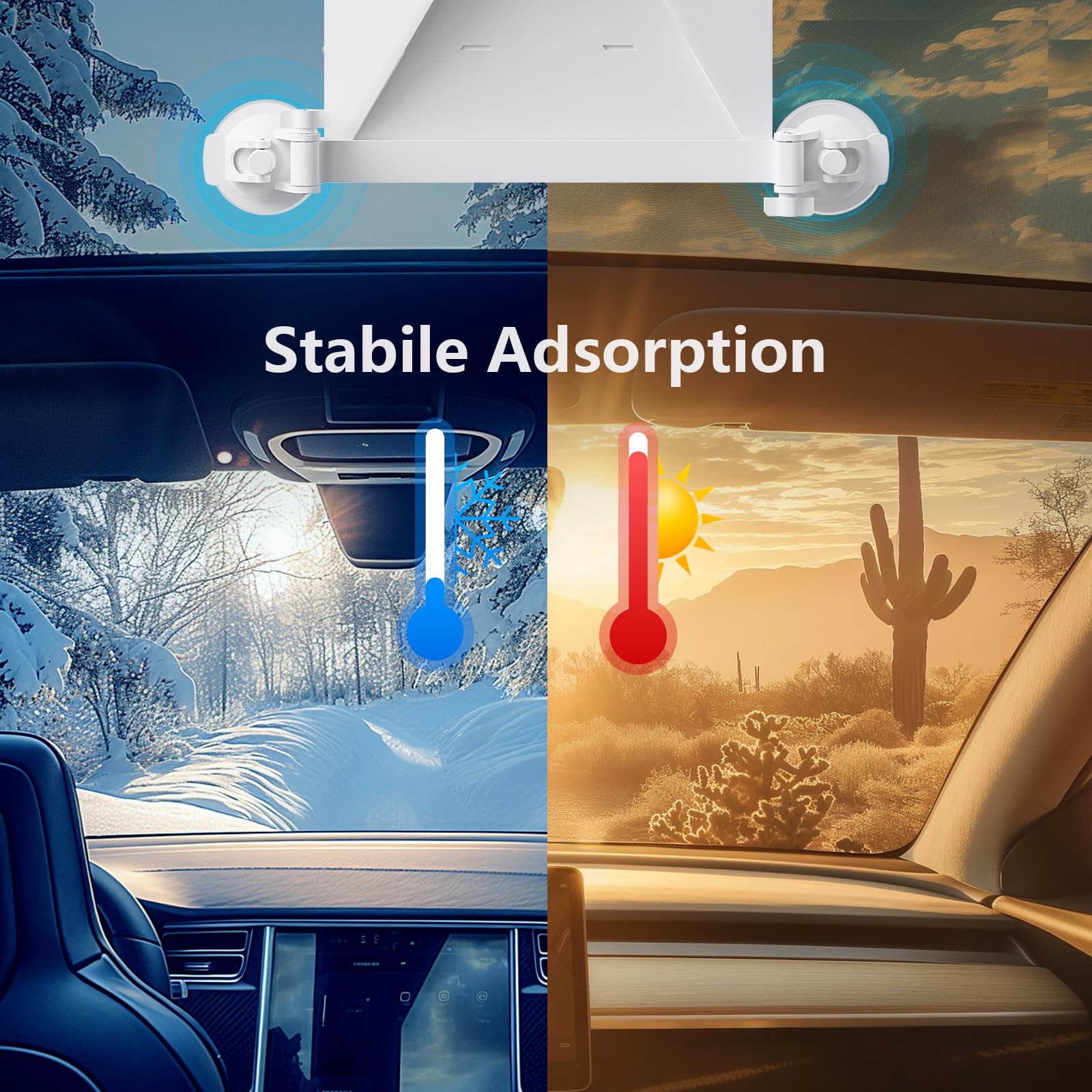 For Starlink Mini Mount, Car Roof Mount with 4 Strong Suctio